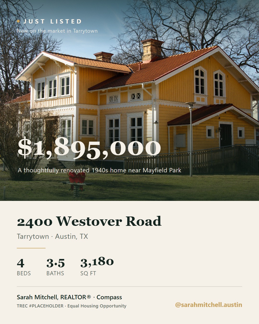 Just Listed luxury home in Tarrytown