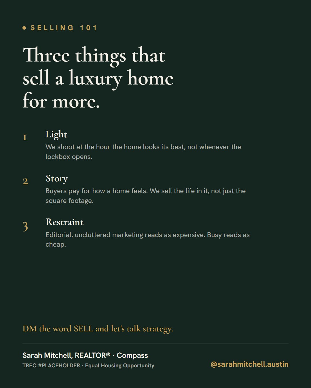 Three things that sell a luxury home