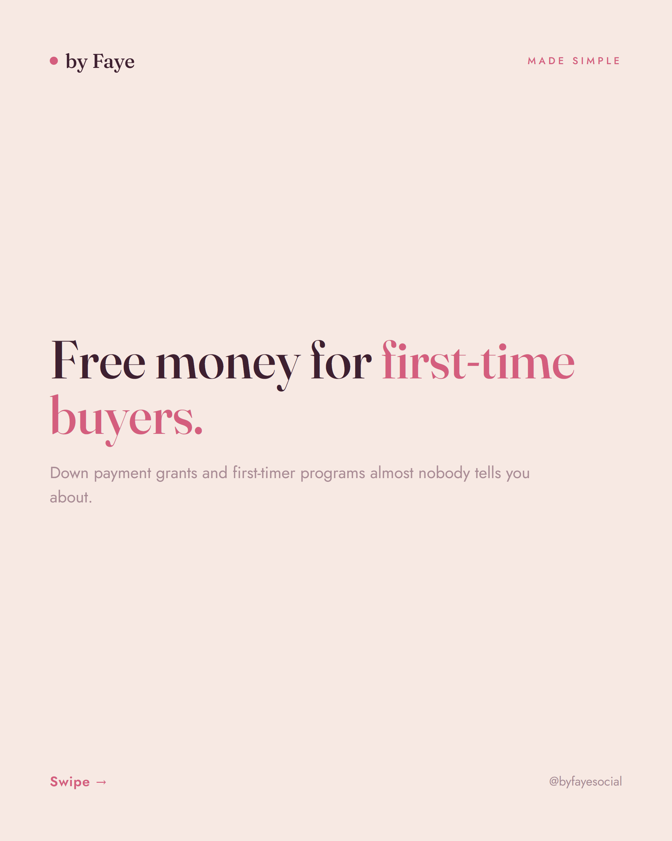 Carousel cover, free money for first-time buyers